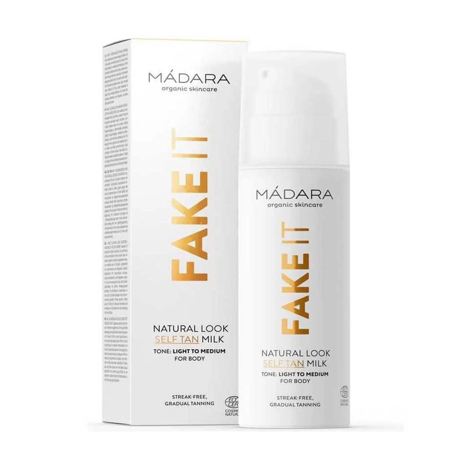 MÁDARA Fake It Zelfbruiner Light to Medium | Unisex 150ml | Hydraterend Jojoba