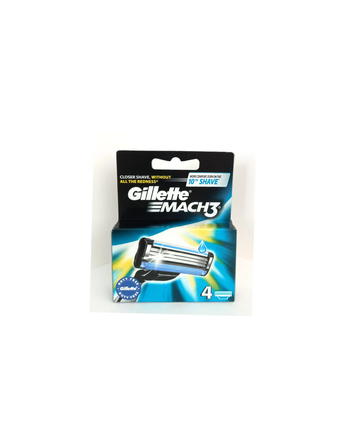 Gillette Mach3 Cargador Carton 4 Unidades