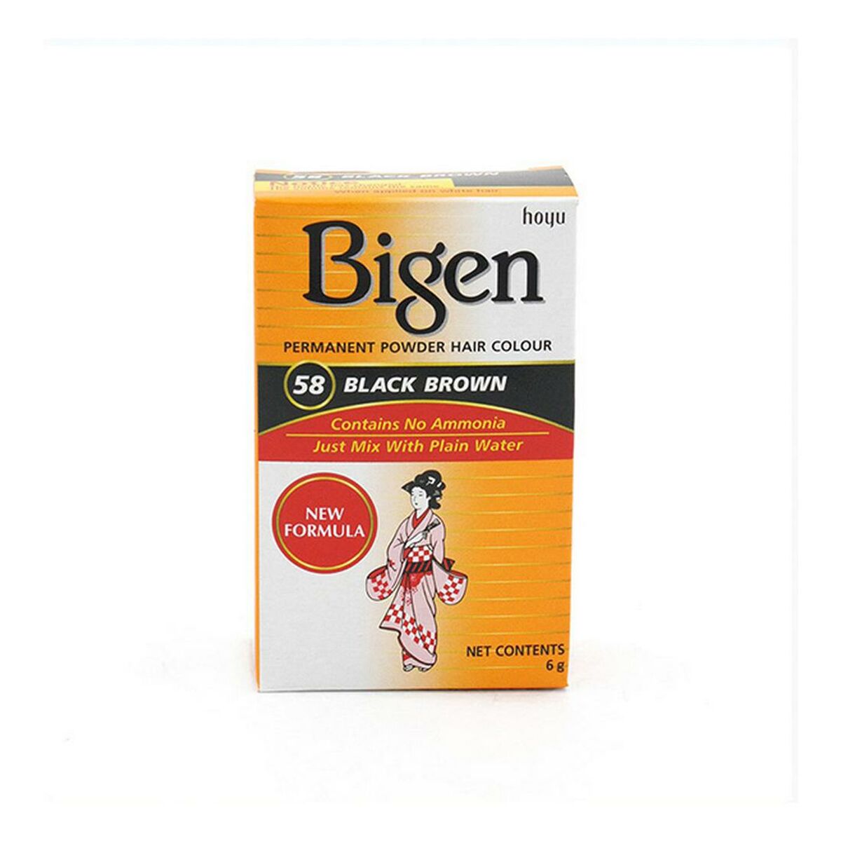 Permanente Kleur Bigen 58 Black Nº58 Black Brown (6 gr)