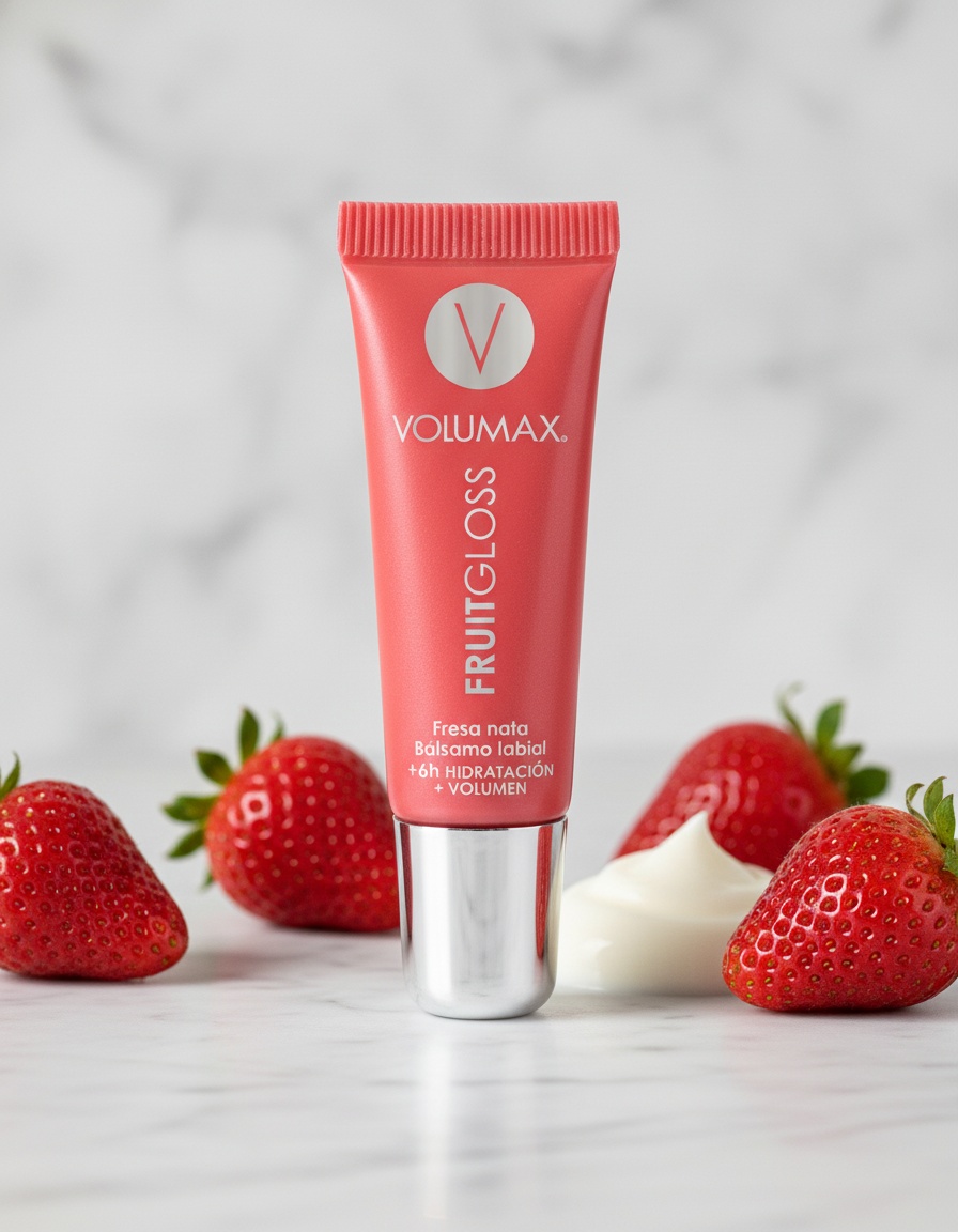 Volumax FRUITGLOSS lip hydration #strawberry cream 7.5 ml - Afbeelding 2