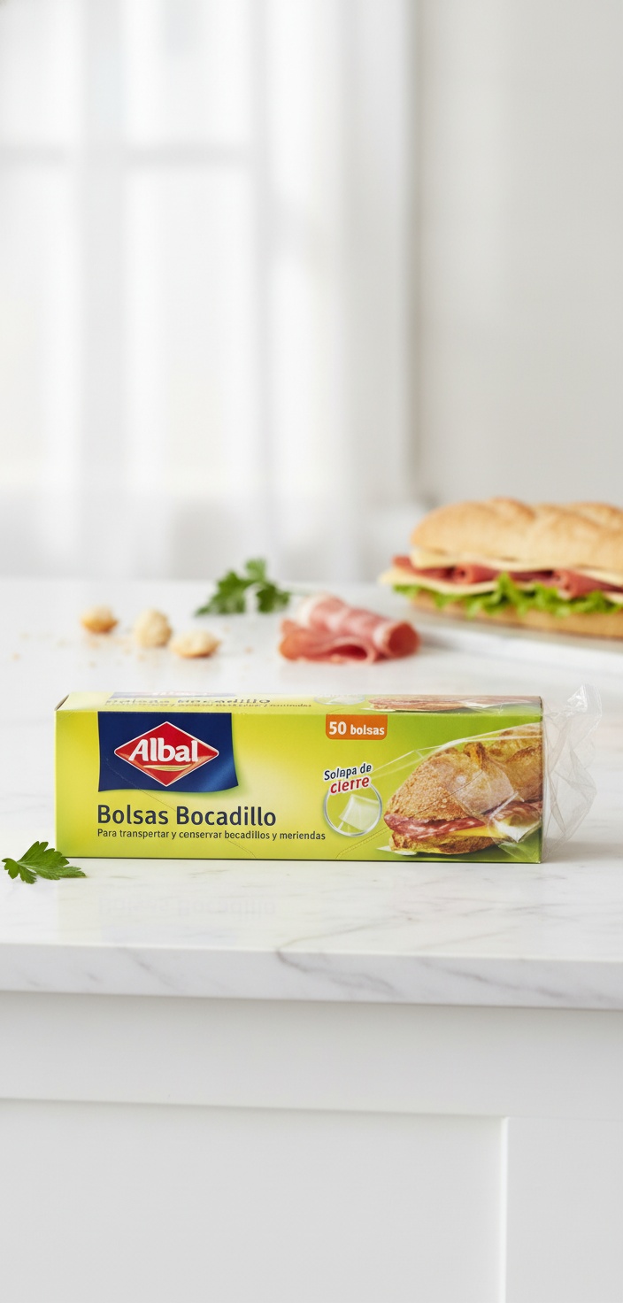 Albal SANDWICH BAGS with closing flap 50 u - Afbeelding 2