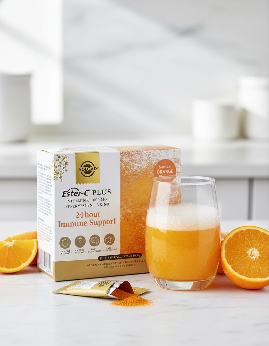 Solgar Ester-C Plus Vitamin C Effervescent Powder 21 units - Afbeelding 2