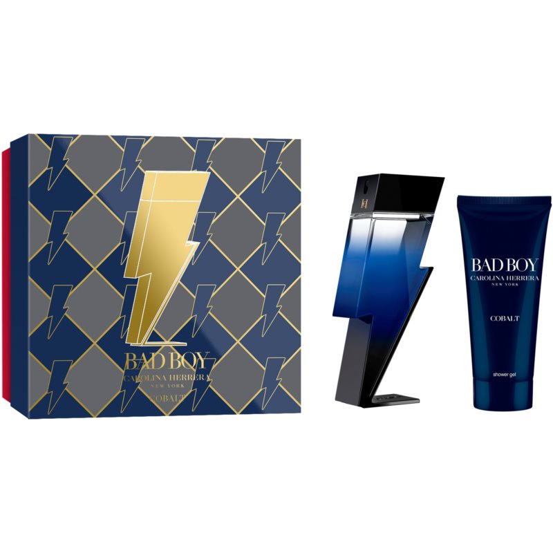 Carolina Herrera Bad Boy Cobalt Geschenkset 100ml EDP + 100ml Douchegel