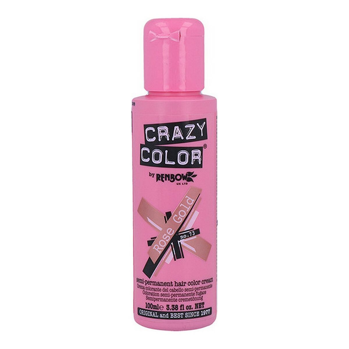 Semi-Permanente Kleur Pink Gold Crazy Color Nº 73 (100 ml)
