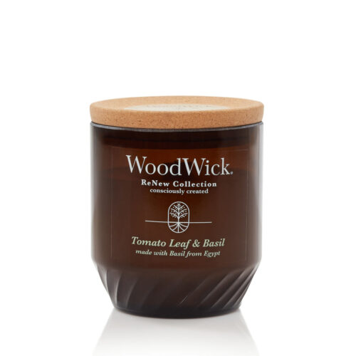 Geurkaars Woodwick Tomato Leaf & Basil 368 g