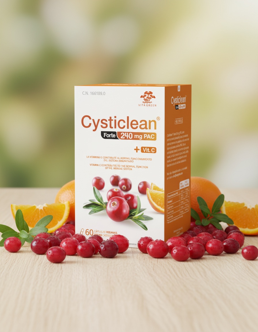 CYSTICLEAN FORTE with PAC and Vit C and Cranberry capsules 60 u - Afbeelding 2
