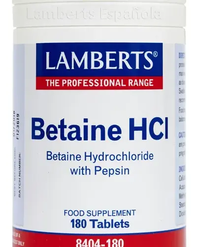 Lamberts Betaina Hcl 324 Mg 180 Tabs