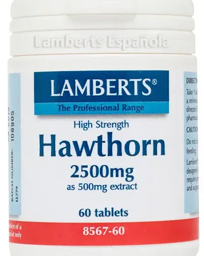 Lamberts Espino Blanco Meidoorn Tabletten | Unisex 60 Stuks | Hart- en Vaatondersteuning