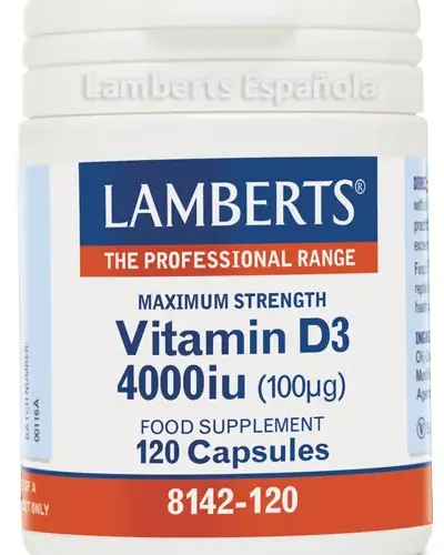 Lamberts Vitamina D 4000 Ui 100µg 120 Tabs