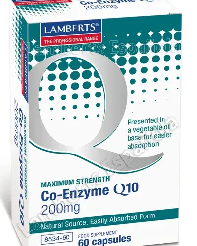 Lamberts Co-Enzyme Q10 200mg Capsules | Unisex 60 Stuks | Energie en Celgezondheid