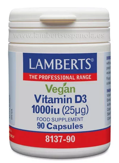 Lamberts Vegan Vitamina D3 1000 Ui 90 Caps