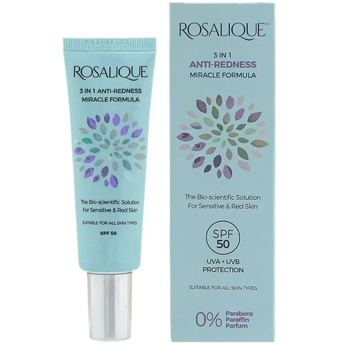 Rosalique 3 In 1 Anti-Redness Miracle Formula Spf50 30ml