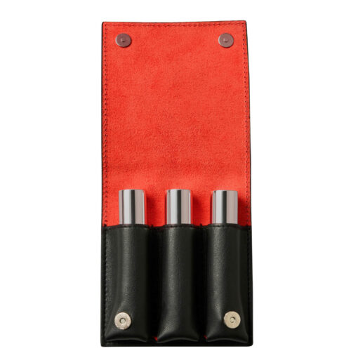 Byredo Dark Orange Colour Stick Geschenkset 3g Solar Flare + 3g Flower Play + 3g Kumato + Leren Hoesje