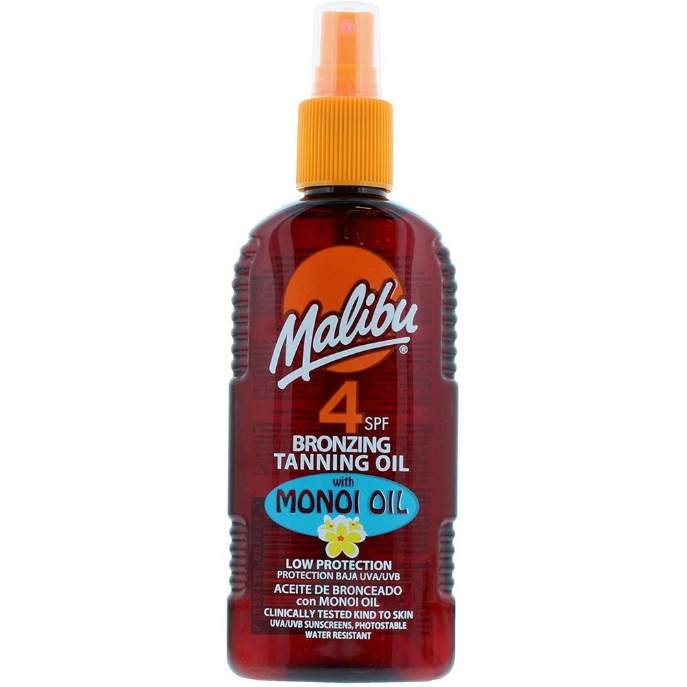 Malibu Bronzing Tanning Oil Spray With Monoi Oil SPF4 200ml