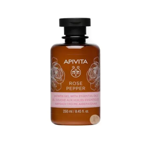 Apivita Rose Pepper Bath Gel 250ml