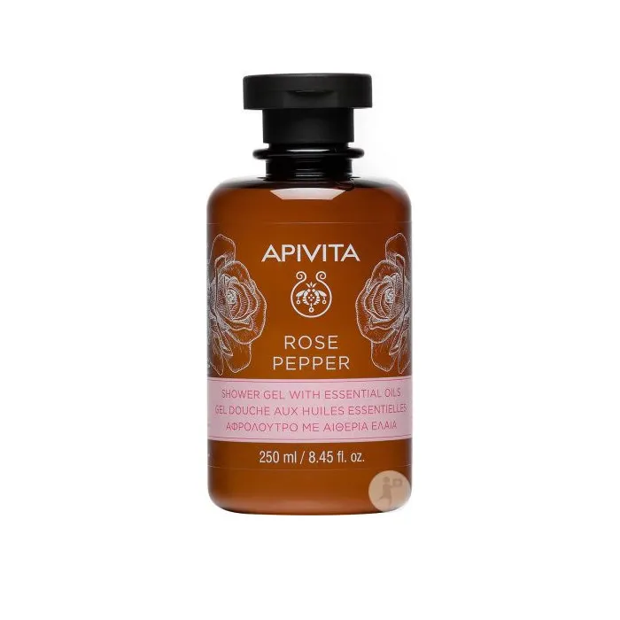 Apivita Rose Pepper Bath Gel 250ml
