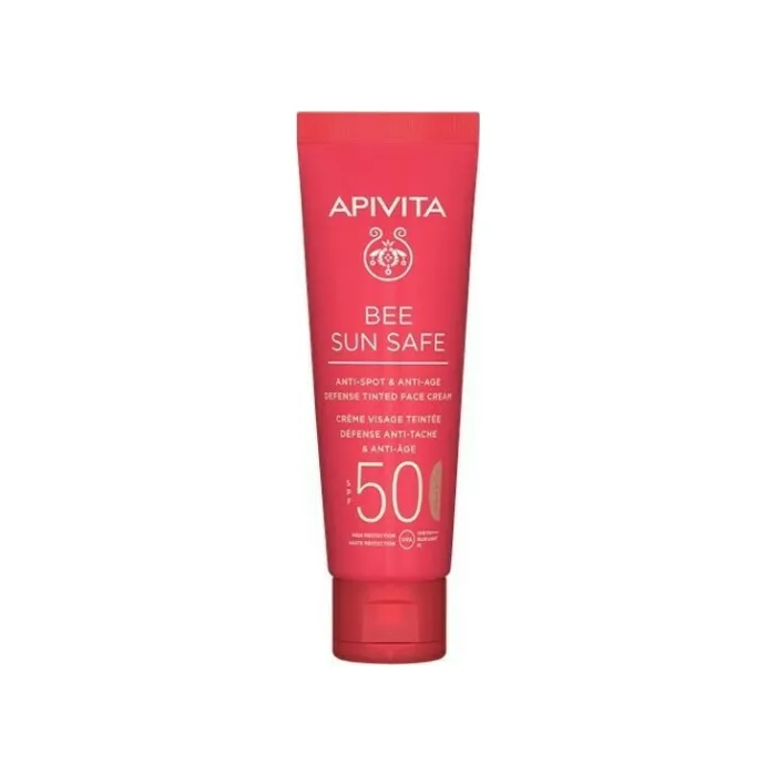 Apivita Bee Sun Anti-Spot & Anti-Age Defense Tinted Face Cream SPF50 50ml