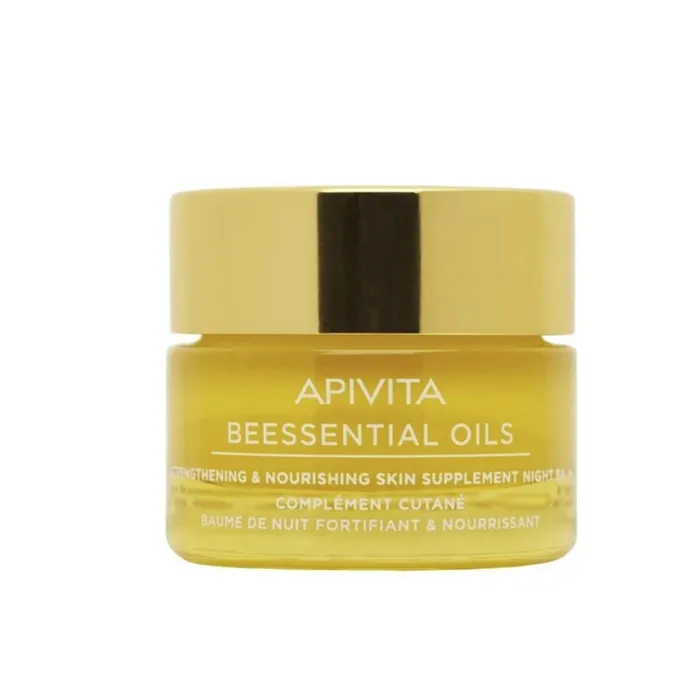 Apivita Beessential Strengthening & Nourishing Skin Supplement Night Balm 15ml