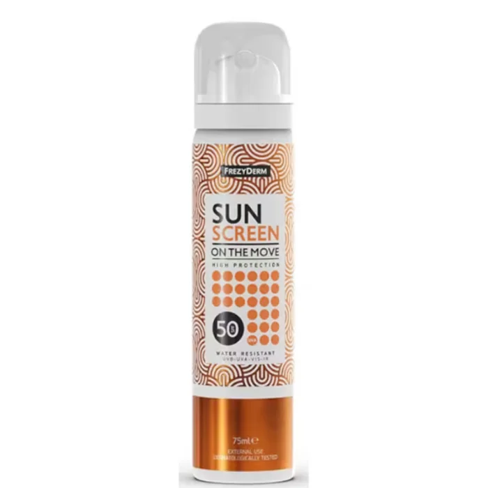 Frezyderm Sun Screen On The Move Spf50+ Face Mist 75ml