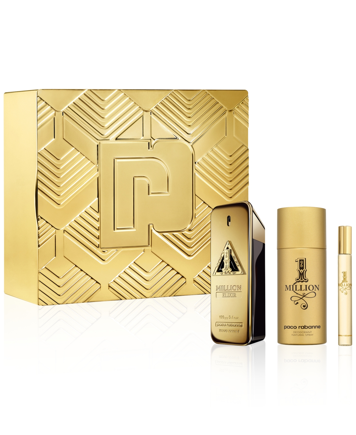 Paco Rabanne 1 Million Elixir Geschenkset 100ml EDP + 150ml Deodorant Spray + 10ml EDP
