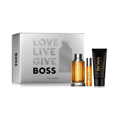 Hugo Boss Boss The Scent Geschenkset 100ml EDT + 100ml Douchegel + 10ml EDT Spray