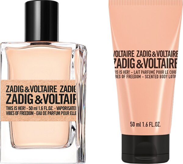 Zadig & Voltaire This is Her! Vibes of Freedom Geschenkset 50ml EDP + 50ml Body Lotion