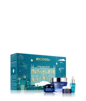 Biotherm Blue Therapy Geschenkset 50ml Pro-Retinol Cream + 7ml Plankton Elixir Serum + 5ml Oogcrème + 15ml Nachtcrème + Tasje