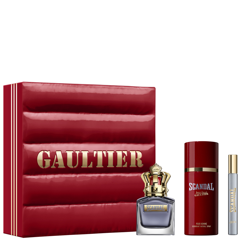 Jean Paul Gaultier Scandal Pour Homme Geschenkset 50ml EDT + 150ml Deodorant Spray + 10ml EDT