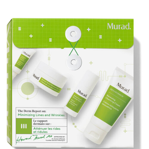 Murad The Derm Report Minimising Lines and Wrinkles 60ml Cleansing Cream + 3ml Wrinkle Corrector + 10ml Serum + 15ml Nachtcrème