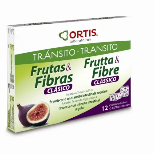 Ortis Fruits y Fibre Classic 12 Chewable Cubes