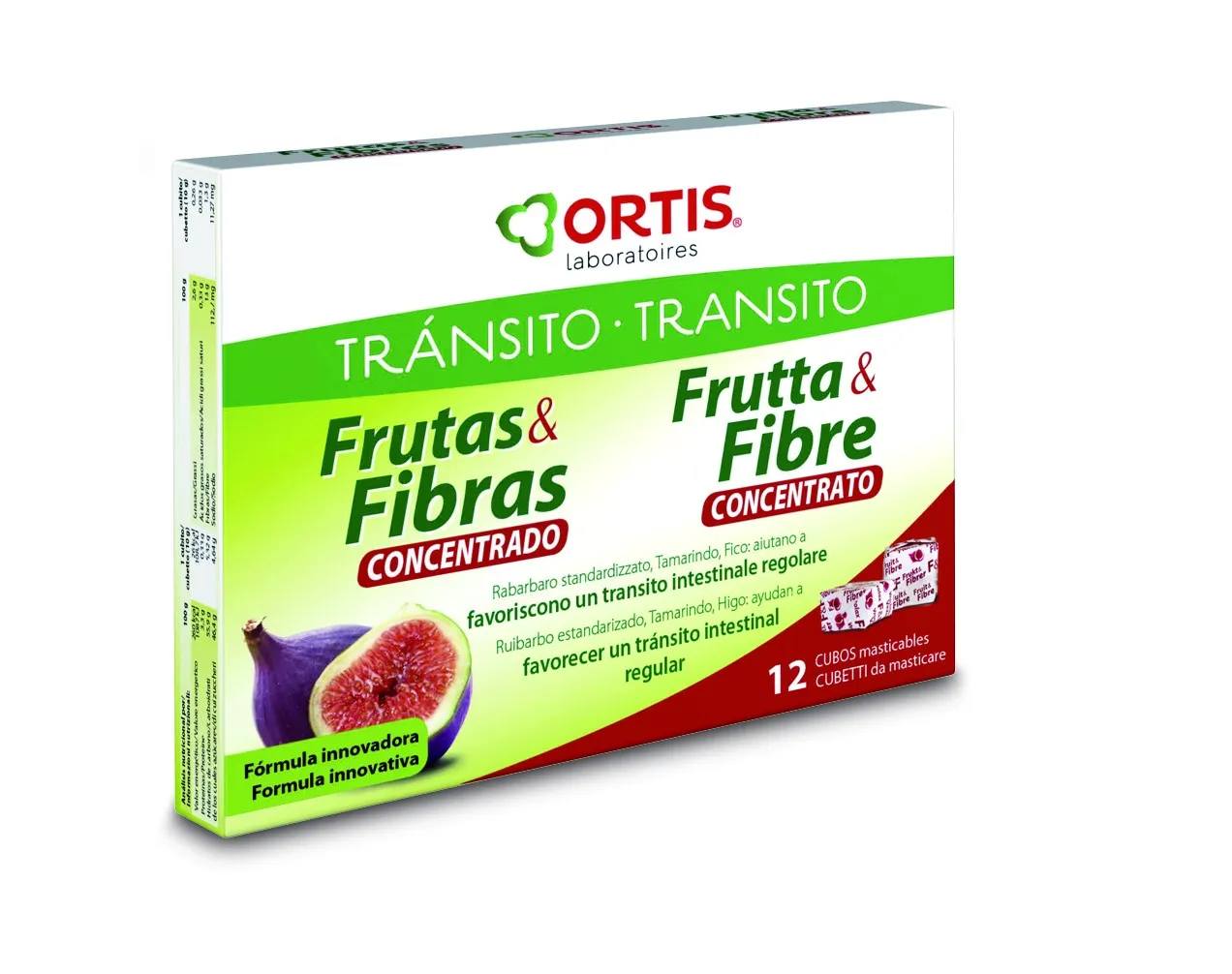 Ortis Frutas y Fibras Concentrado 12 Cubos