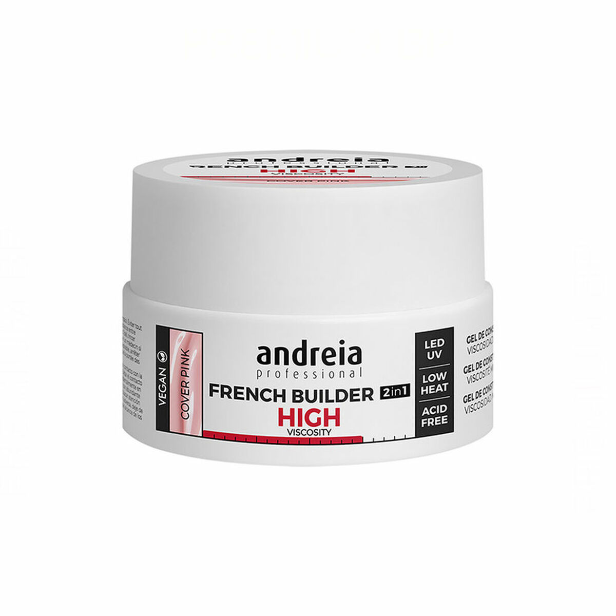 Gellak French Builder High Viscosity Andreia 0BGFCP22 Roze (22 g)