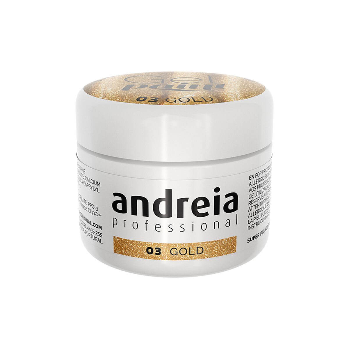 Gellak Andreia Gel Paint Gouden 4 ml