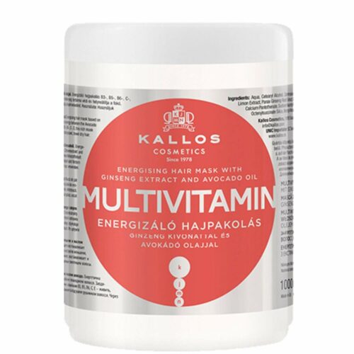 Voedend Haarmasker Kallos Cosmetics Multivitamin 1 L