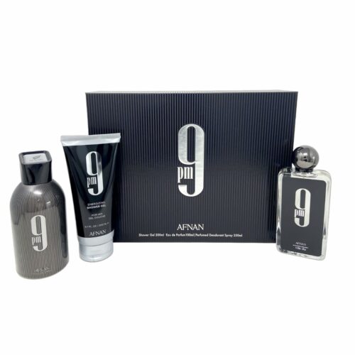 Parfumset voor Heren Afnan 9 pm EDP 3 Onderdelen