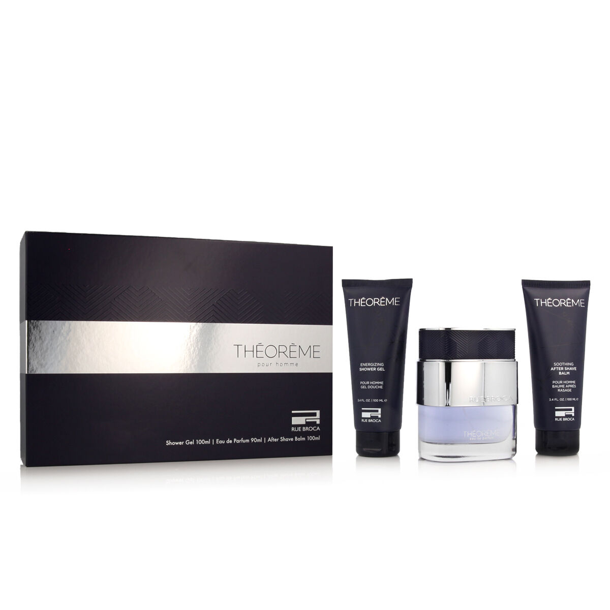 Parfumset voor Heren Rue Broca Théorème Pour Homme EDP 3 Onderdelen