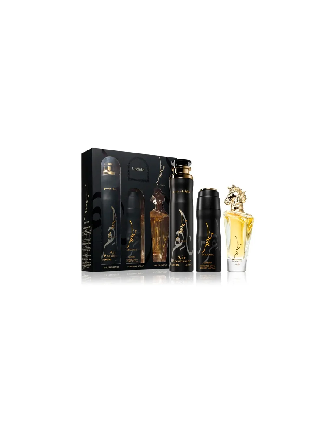 Lattafa Maahir Set Edp 100 Desodorante 200 Room 300ml