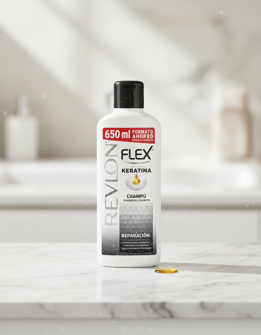 Revlon Mass Market FLEX KERATIN repair shampoo 650 ml - Afbeelding 2