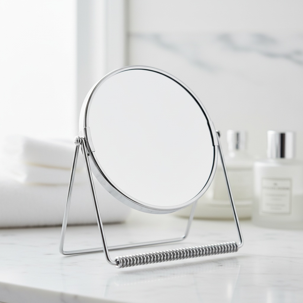 Beter Double metal MIRROR x3 with folding support 12.2 cm 1 unit - Afbeelding 2