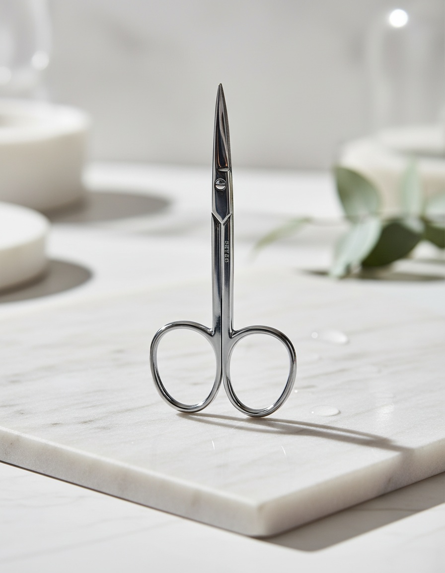 Beter TIJERAS manicura pieles curva cromada 1 pz - Afbeelding 2