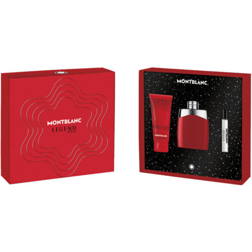 Mont Blanc Legend Red Geschenkset 100ml EDP + 100ml Douchegel + 7.5ml EDP