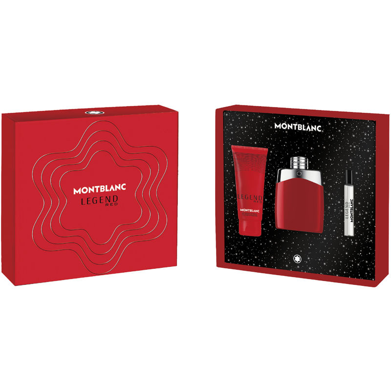 Mont Blanc Legend Red Geschenkset 100ml EDP + 100ml Douchegel + 7.5ml EDP