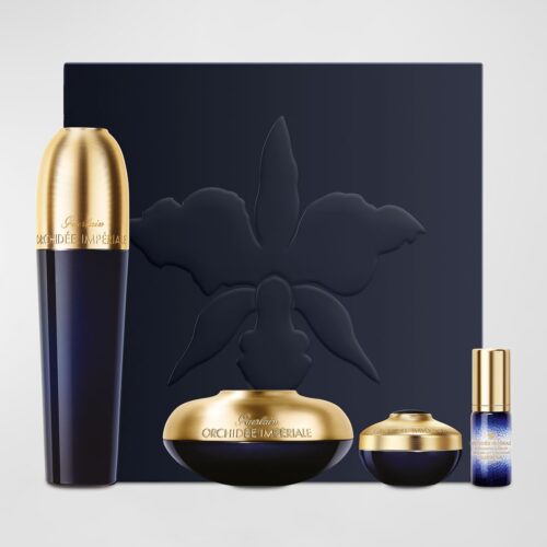 Guerlain Orchidée Impériale Gift Set 30ml The Essence-in-Lotion + 15ml The Cream + 7ml The Eye and Lip Cream + 5ml The Micro-Lift Concentrate