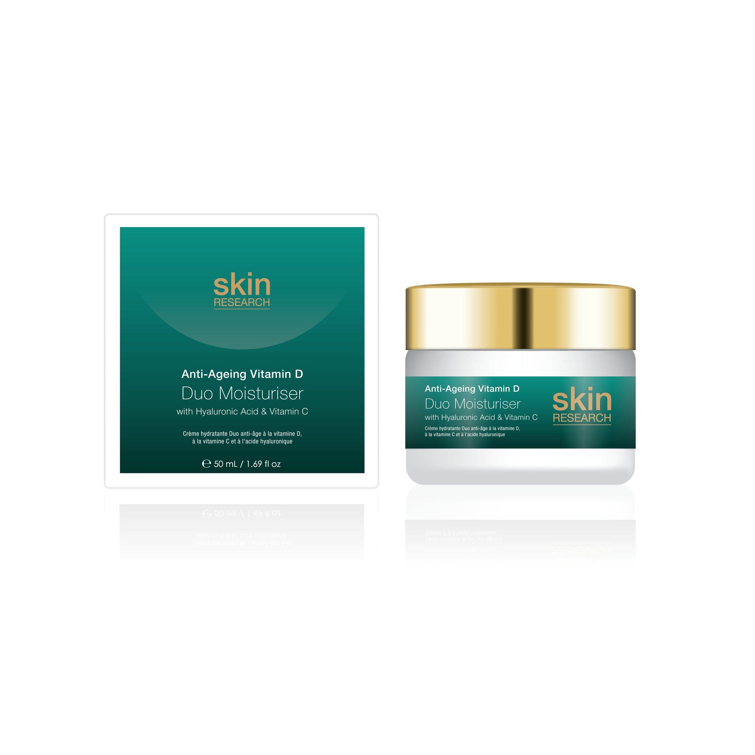 Skin Research Anti-Ageing Vitamin D With Hyaluronic Acid Vitamin C Duo Moisturiser 50ml