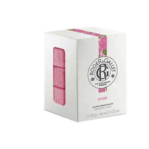 Roger & Gallet Rose Zeep 3 x 100g