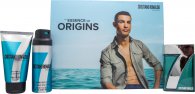 Cristiano Ronaldo CR7 Origins Geschenkset 100ml EDT Spray + 150ml Douchegel + 150ml Body Spray