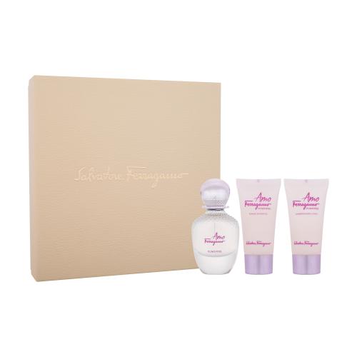 Salvatore Ferragamo Amo Ferragamo Flowerful Gift Set 50ml EDT + 50ml Body Lotion + 50ml Shower Gel
