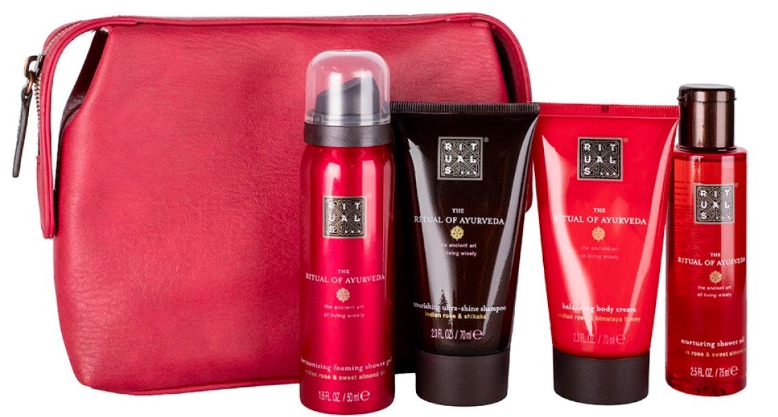 Rituals The Ritual of Ayurveda Rebalancing Geschenkset 50ml Foaming Douchegel + 70ml Shampoo + 70ml Conditioner + 30ml Dry Oil for Body & Hair