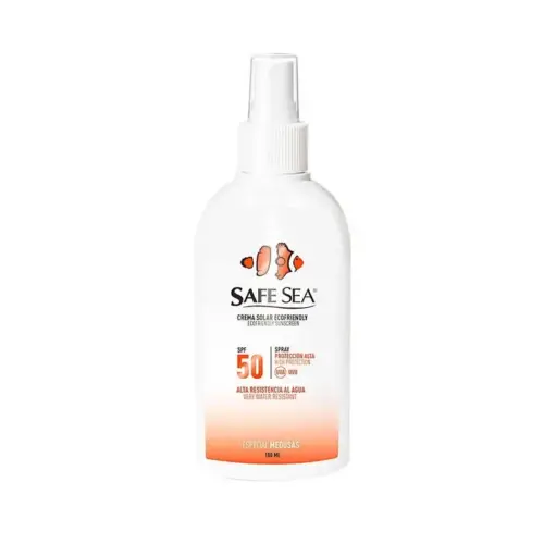 Safe Sea Ecofriendly Sunscreen SPF50 Spray | Unisex 100ml | Reef-Safe Kwallenbescherming Waterbestendig