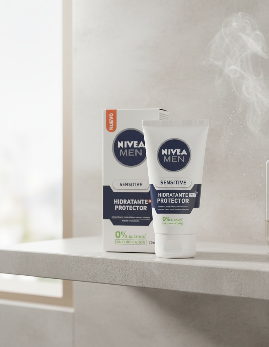 Nivea MEN SENSITIVE moisturizing protector 0% alcohol SPF15 75 ml - Afbeelding 2